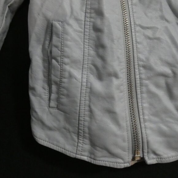 Vintage - RD STYLE | small petite | Chic Studded Collar Faux Leather Jacket - Picture 7 of 16